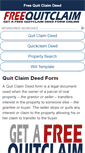 Mobile Screenshot of freequitclaim.com